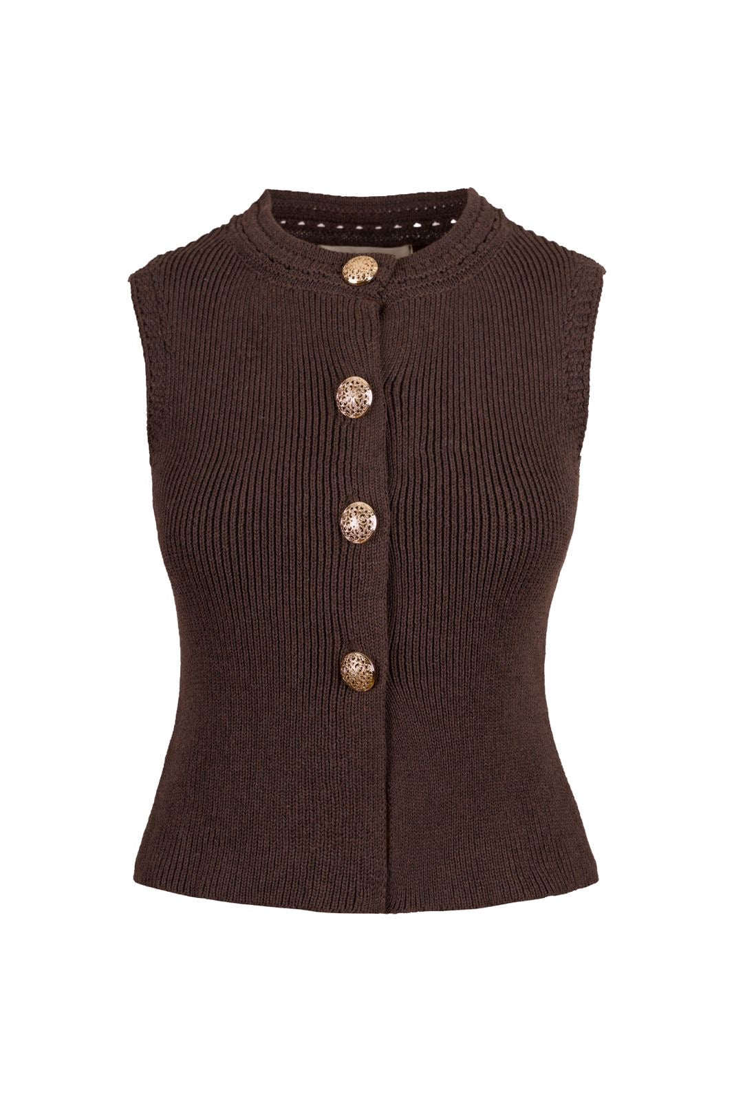 GOLD DÜĞMELİ TRİKO TOP