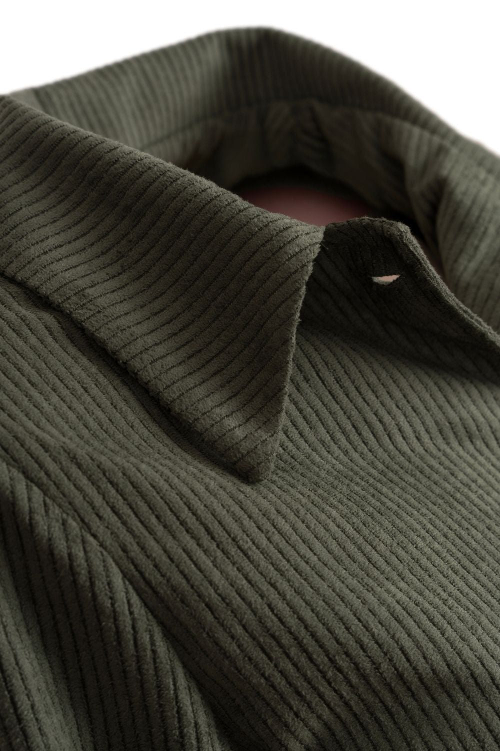 Kadife Crop Ceket Haki