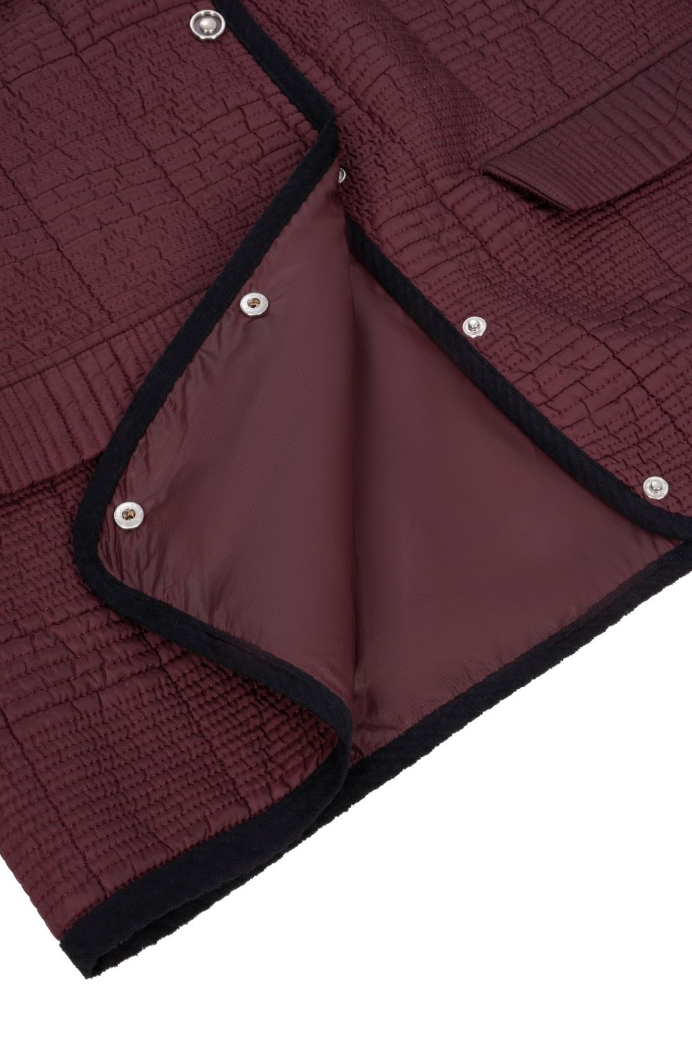 Kapitone Ceket Bordo