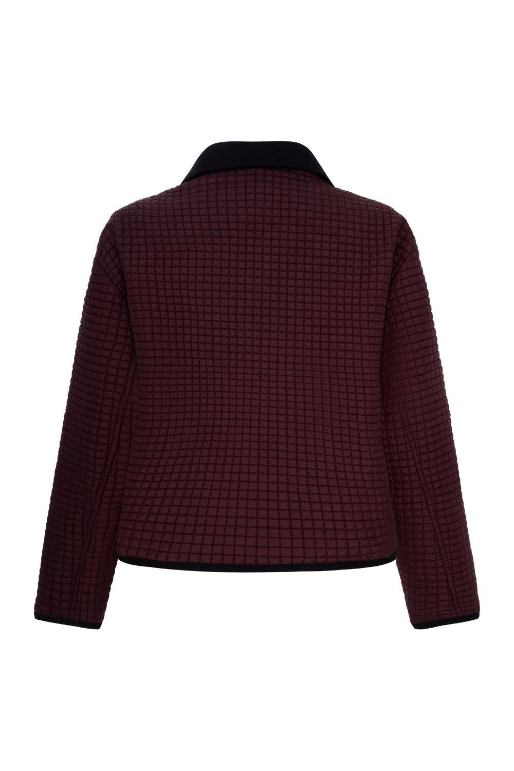 Kapitone Ceket Bordo