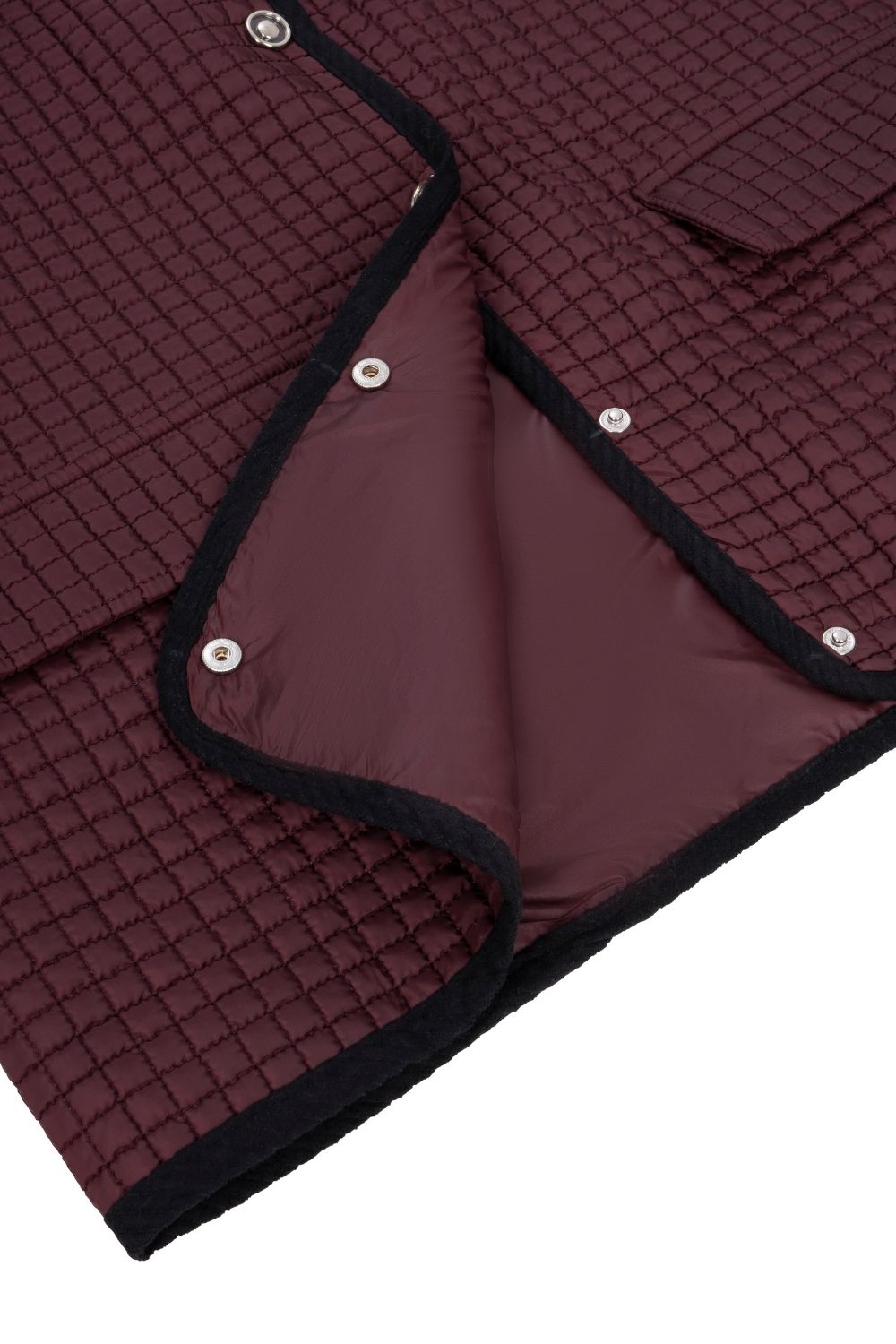 Kapitone Ceket Bordo