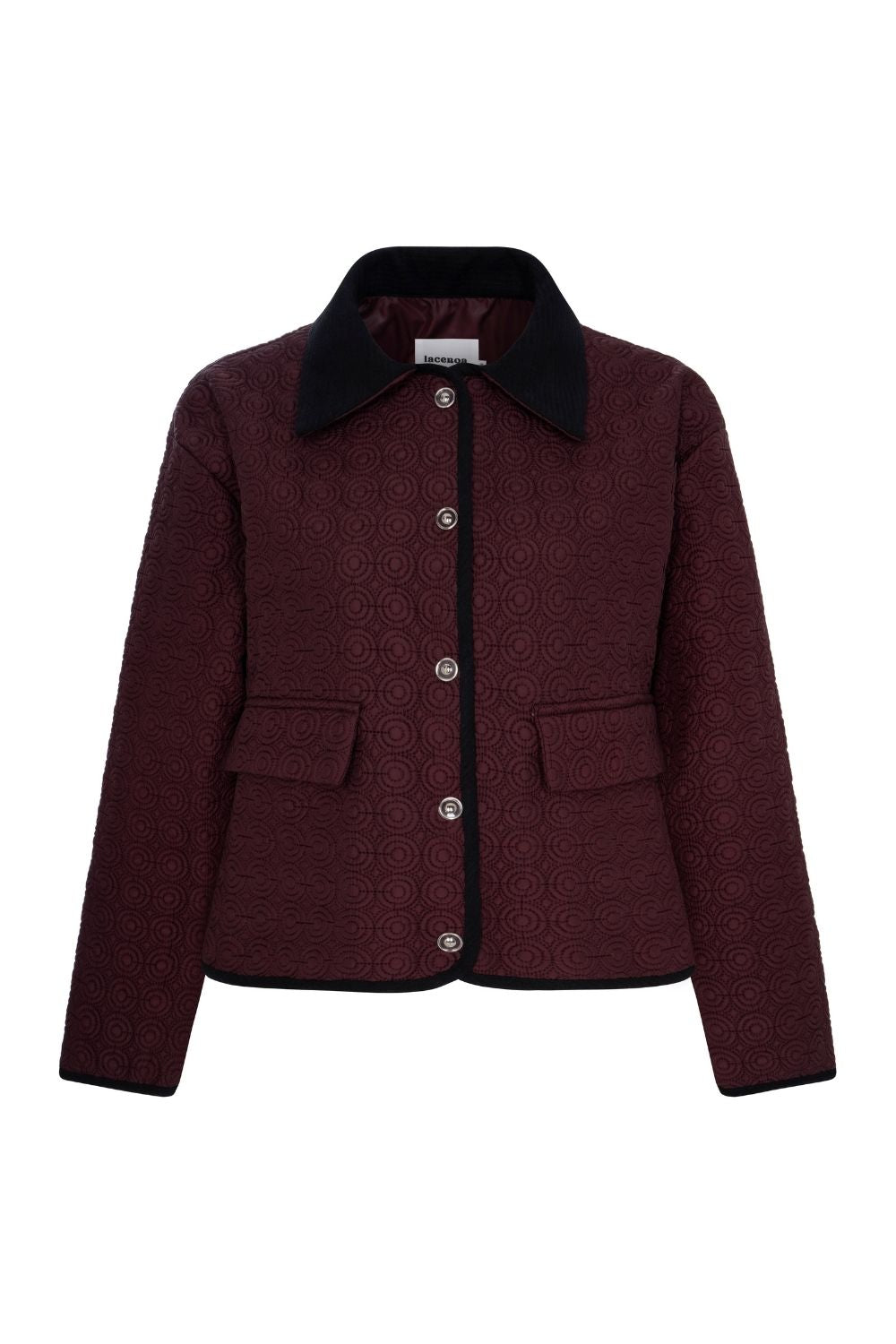 Kapitone Ceket Bordo