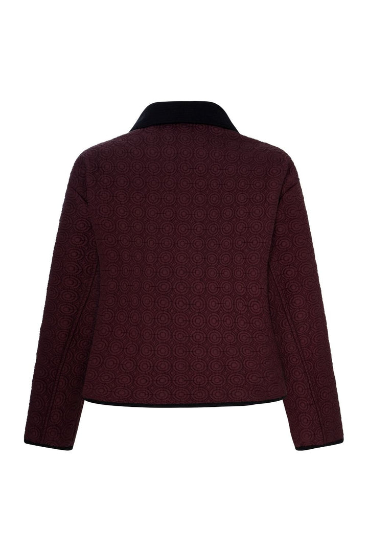 Kapitone Ceket Bordo