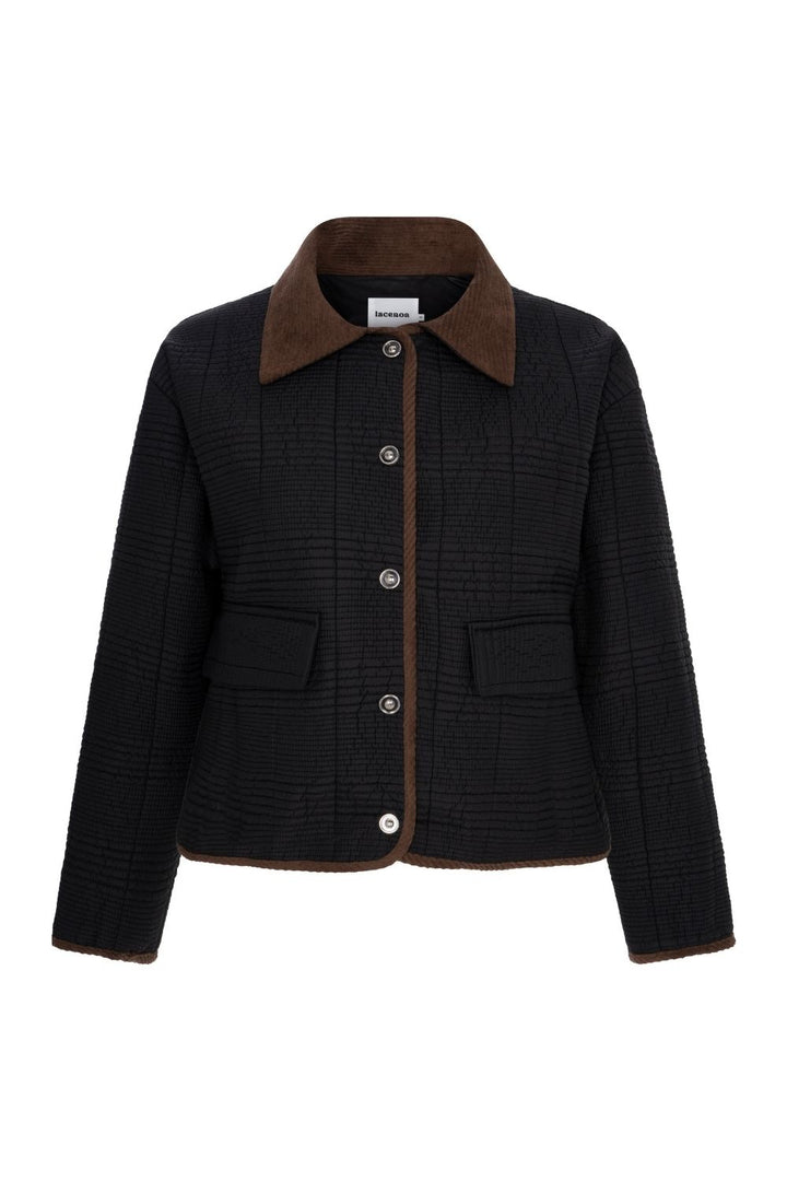 Kapitone Ceket Siyah