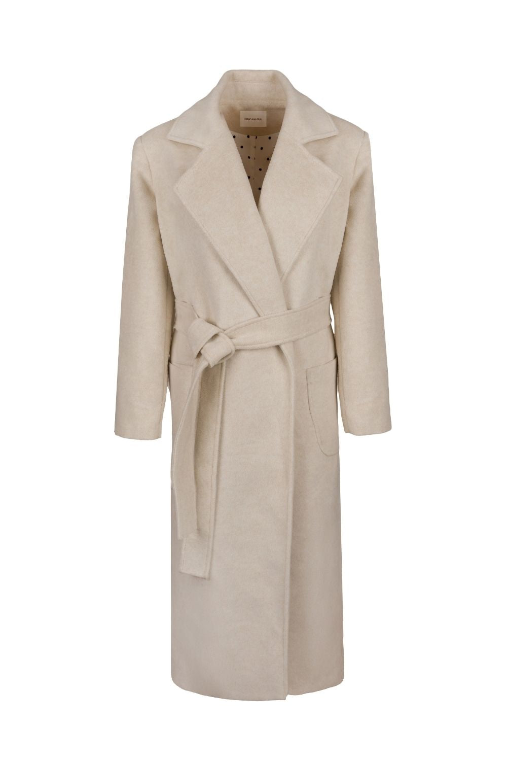 Kruvaze Kaşe Kaban Bej