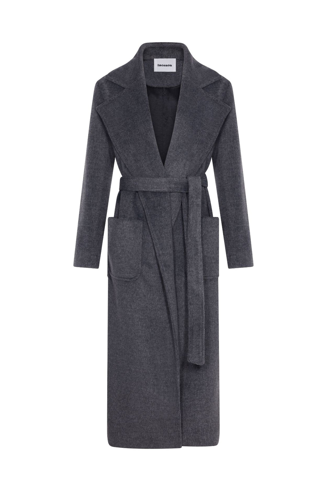 Kruvaze Kaşe Kaban Gri