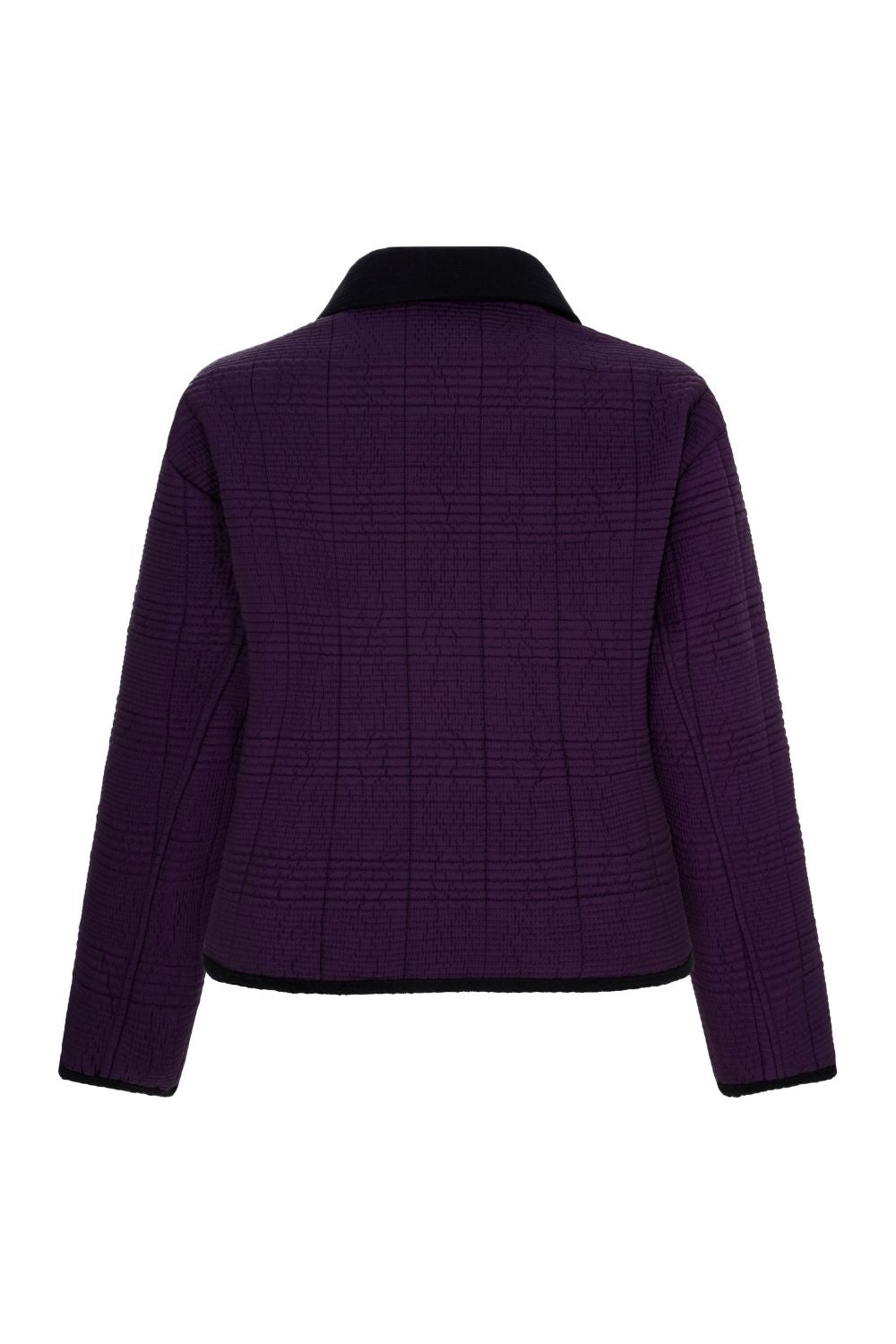 Kapitone Ceket Mor Renk