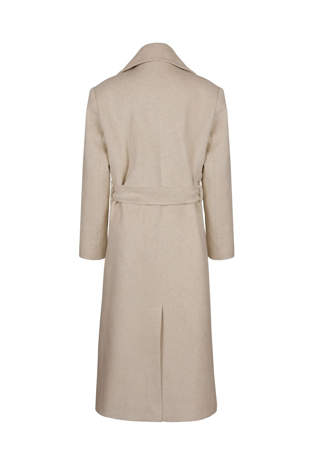 Kruvaze Kaşe Kaban Bej