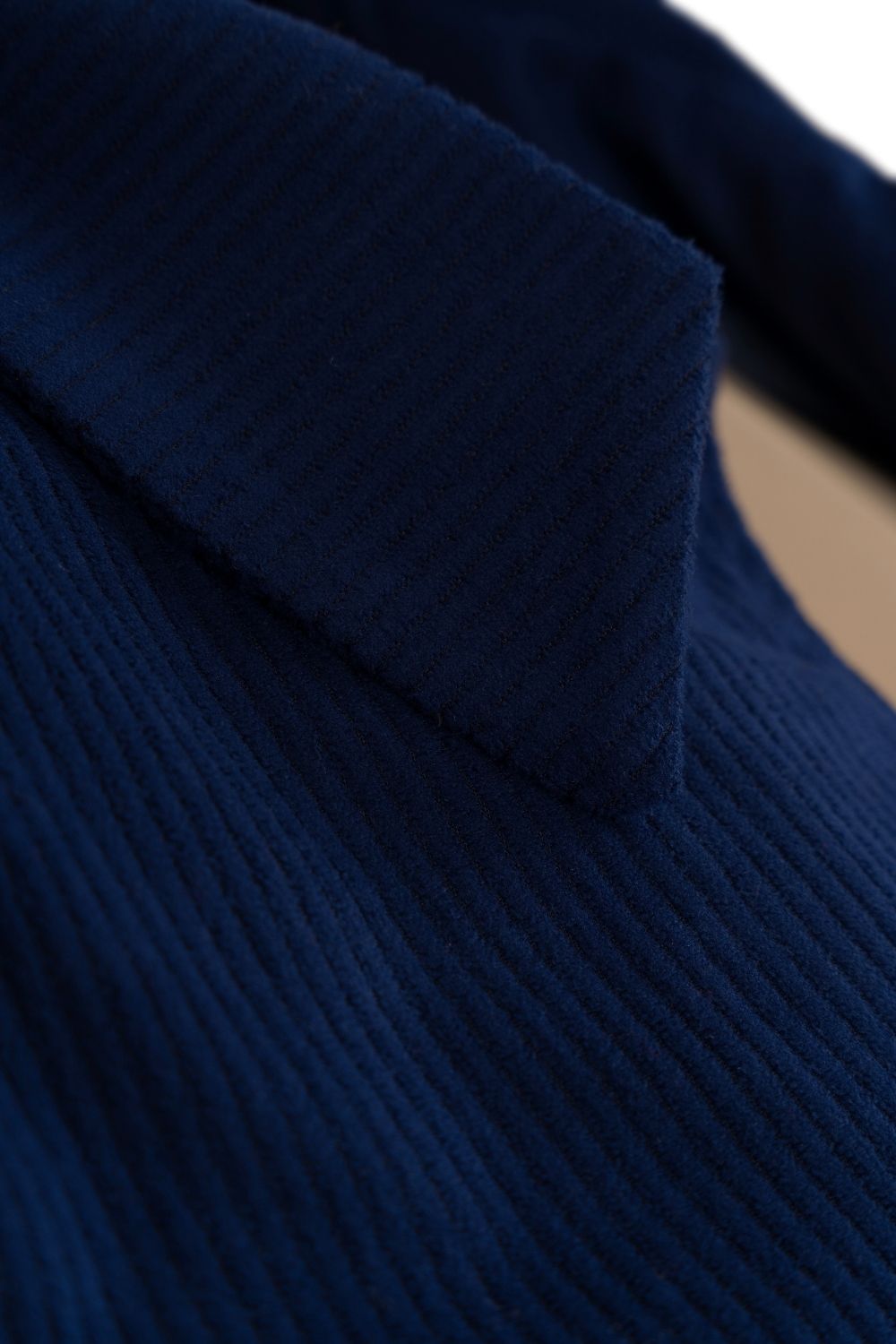 Kadife Crop Ceket Lacivert