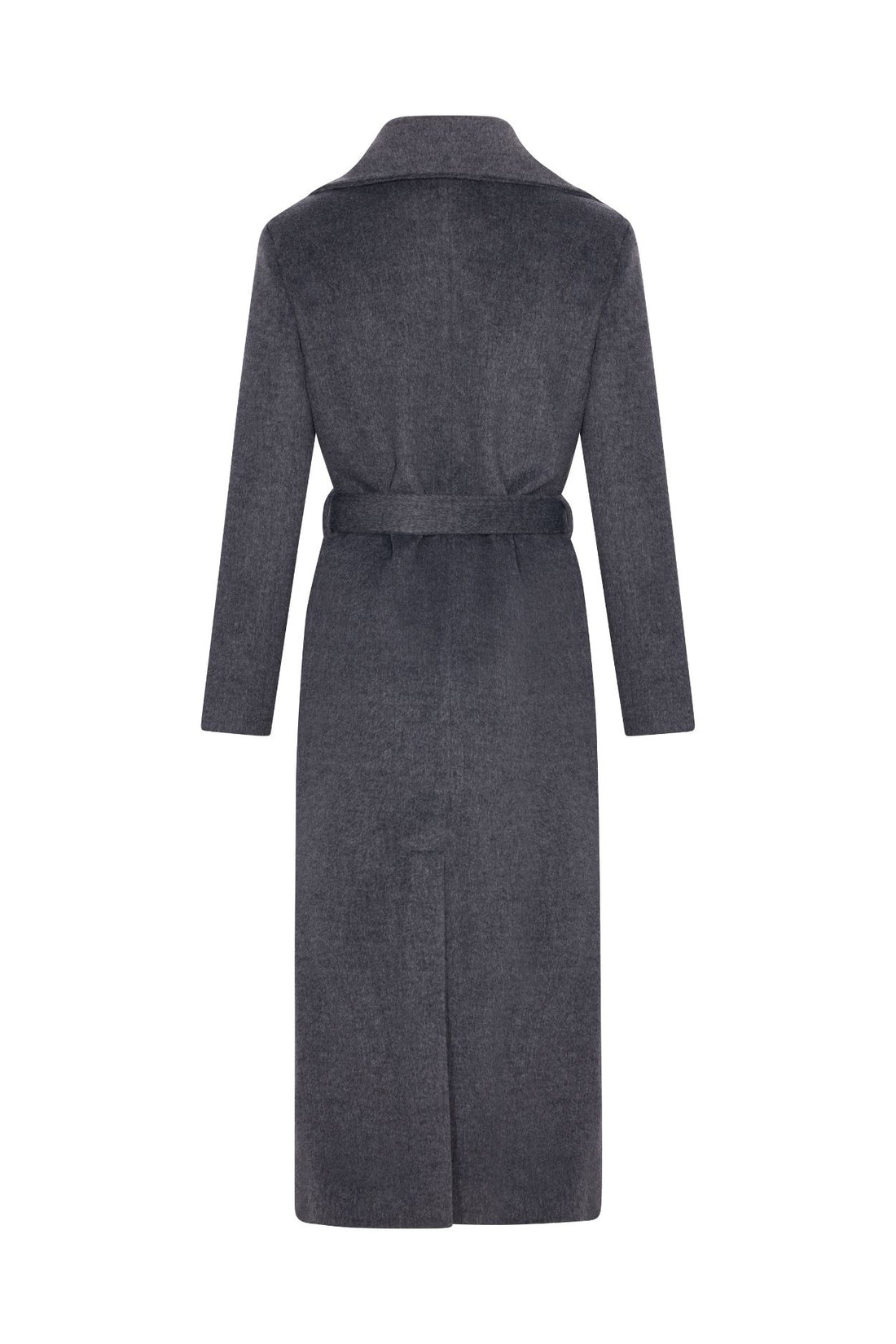 Kruvaze Kaşe Kaban Gri