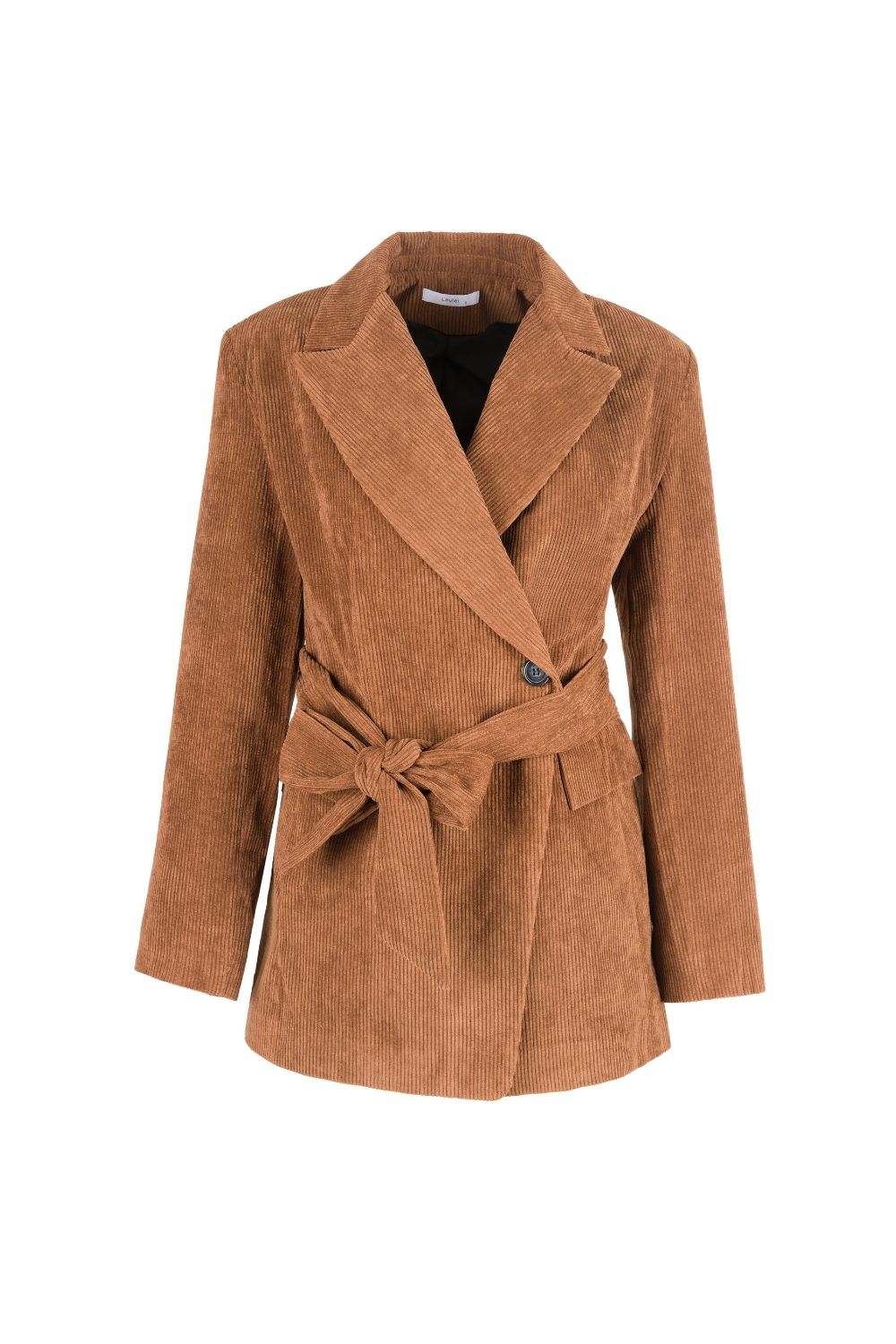 Fitilli Kadife Beli Kuşaklı Ceket