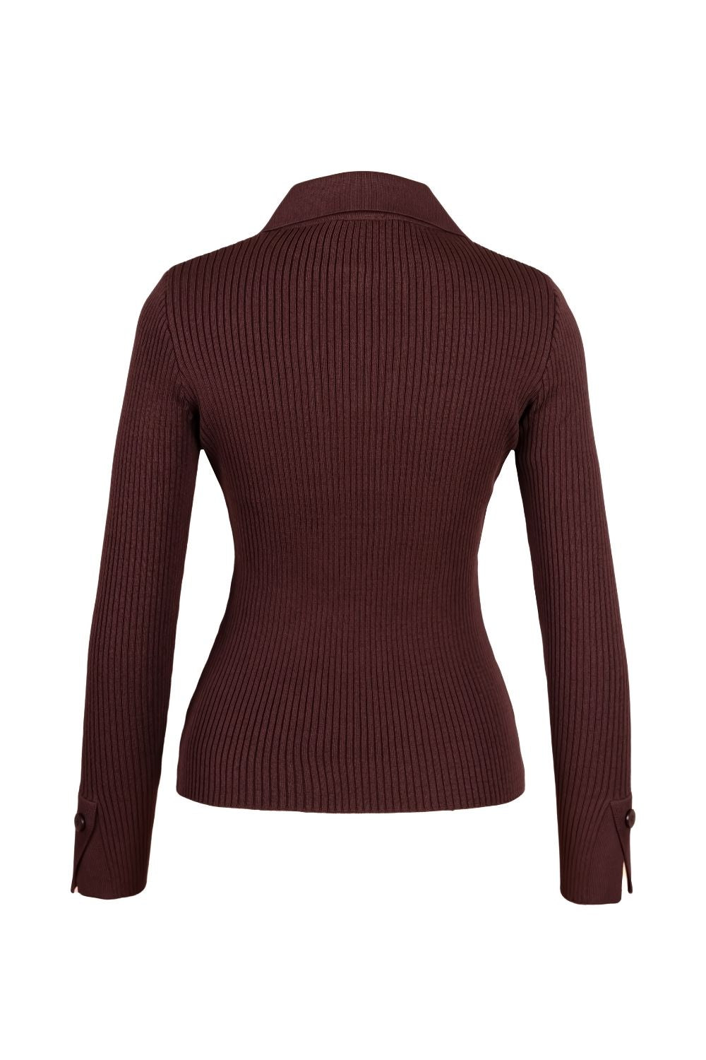 Polo Yaka Bordo Triko Kazak