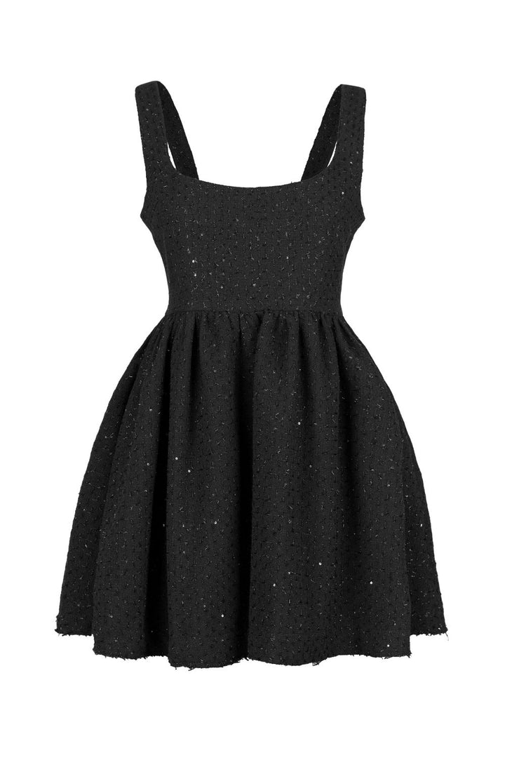 Tuvit Mini Elbise Siyah