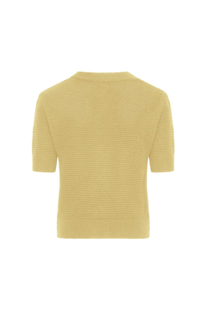 Yıldız Düğmeli V Yaka Hırka