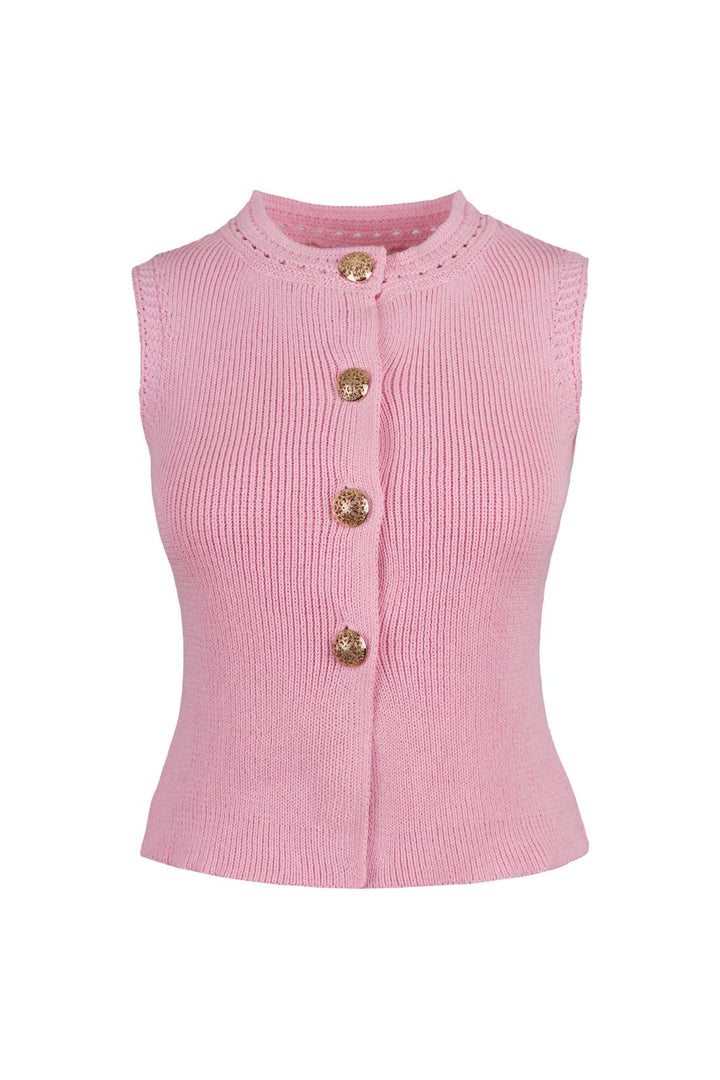 GOLD DÜĞMELİ TRİKO TOP