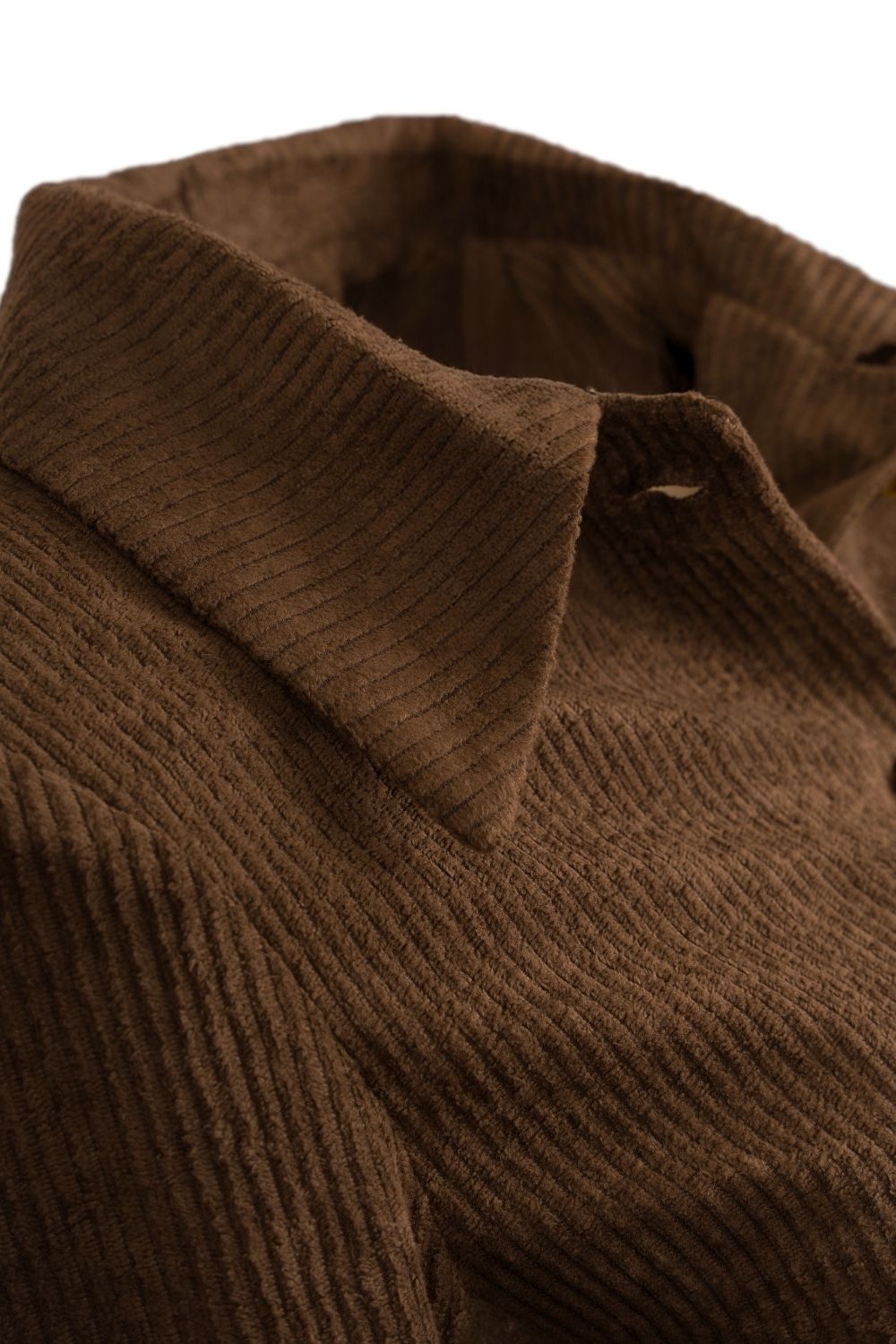 Kadife Crop Ceket Kahve