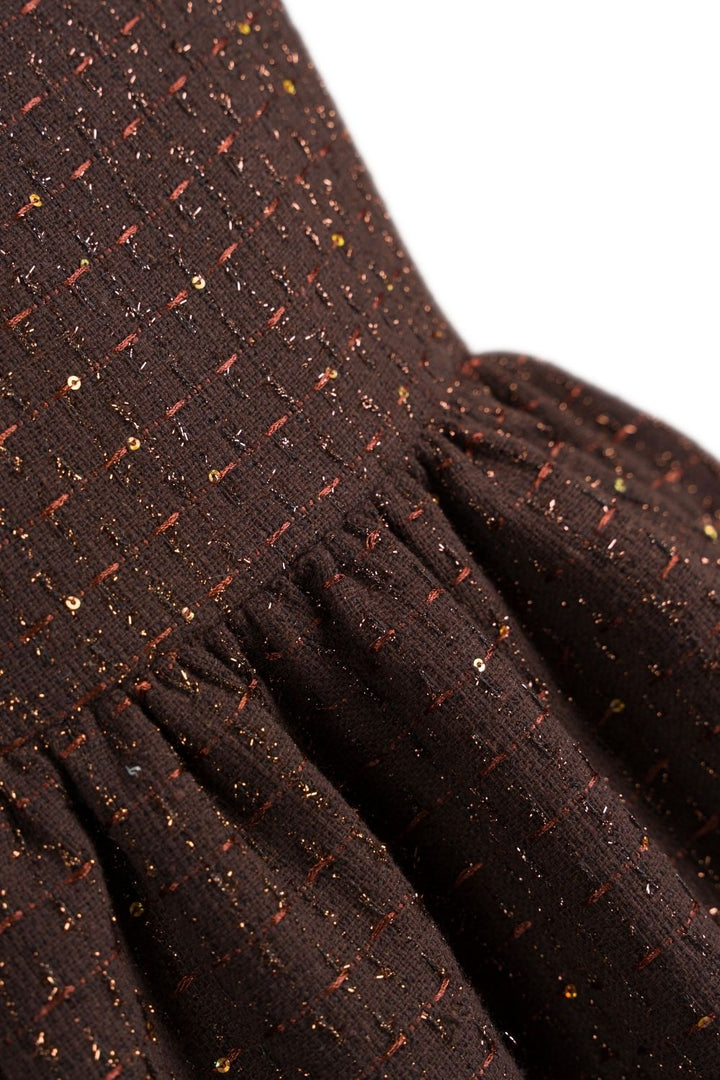 Tuvit Mini Elbise Kahve