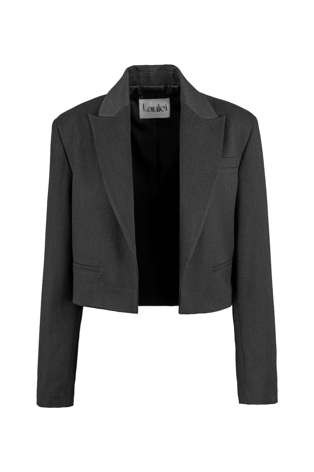 Tokalı Ceket Koyu Gri