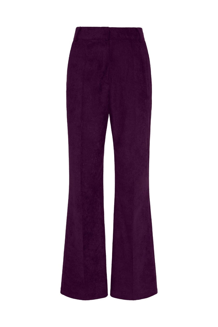 Fitilli Kadife Pantolon Mor