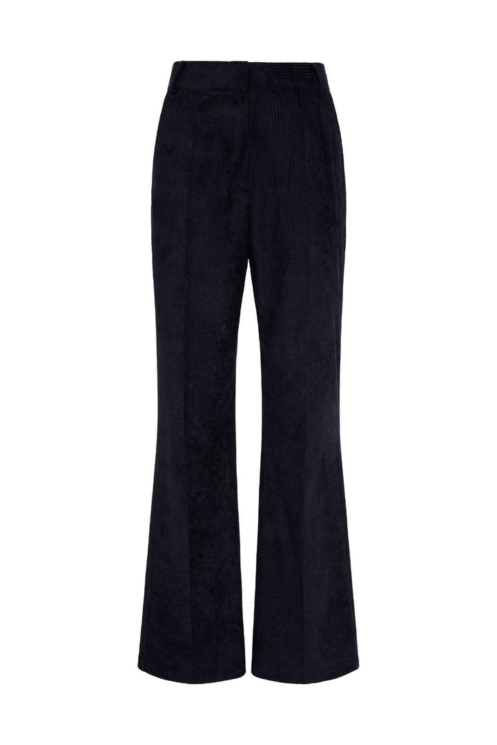 Fitilli Kadife Pantolon Siyah