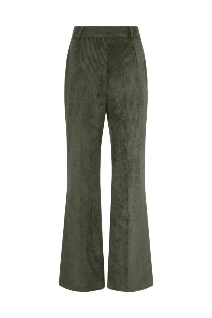 Fitilli Kadife Pantolon Yeşil